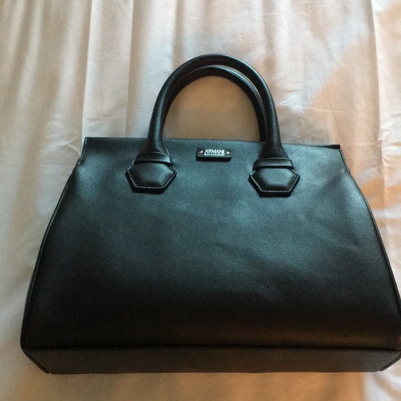 New Armani Collezioni Black Top Handle Bag - Picture 2 of 4
